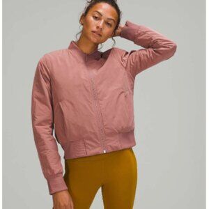 Lululemon Reversible Bomber Jacket Spiced Chai - Size 4
